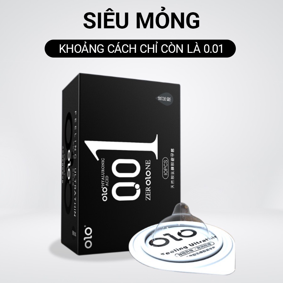 Bao cao su Olo 001 siêu mỏng chính hãng giá tốt