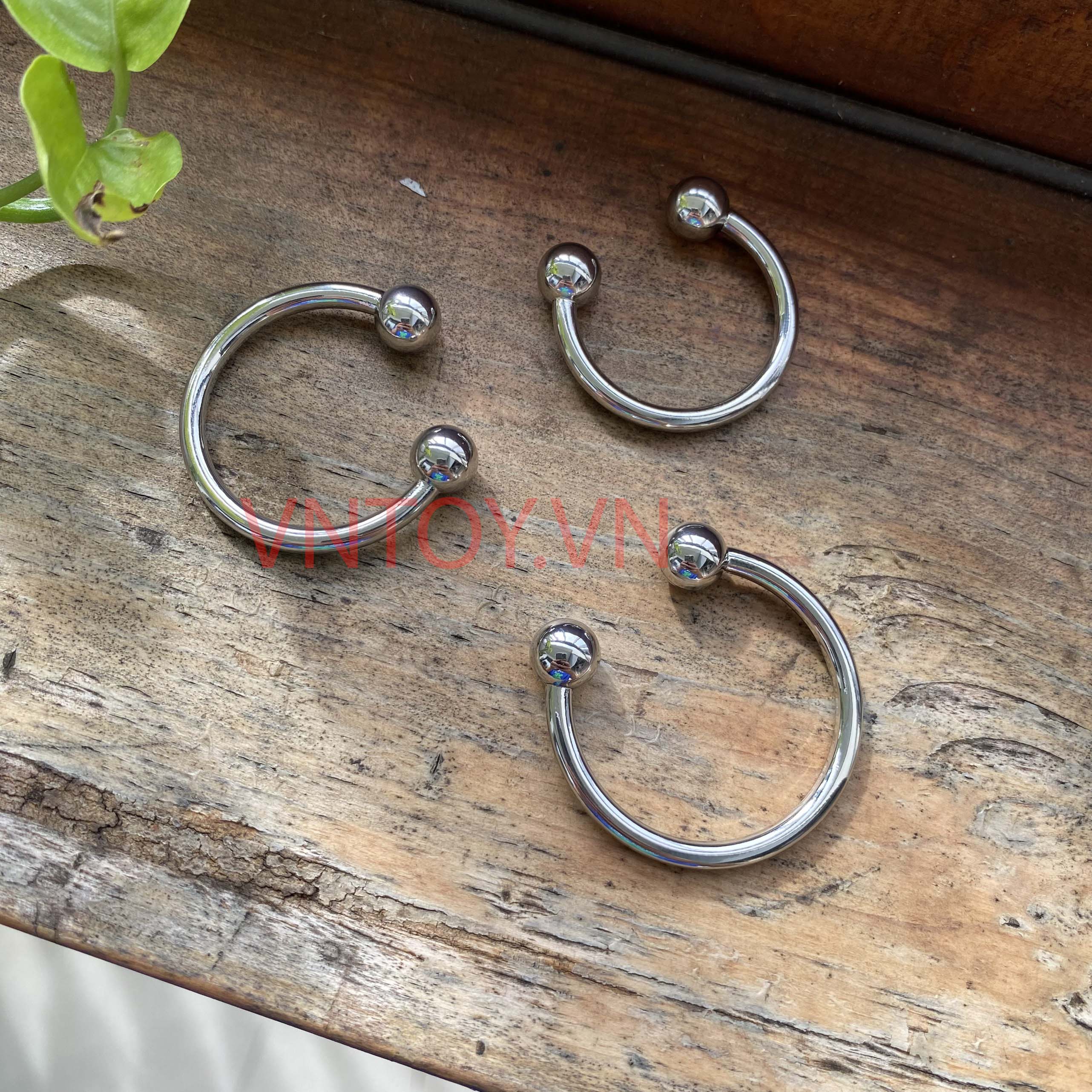 Vòng bi Inox đeo dương vật - Vòng 2 bi