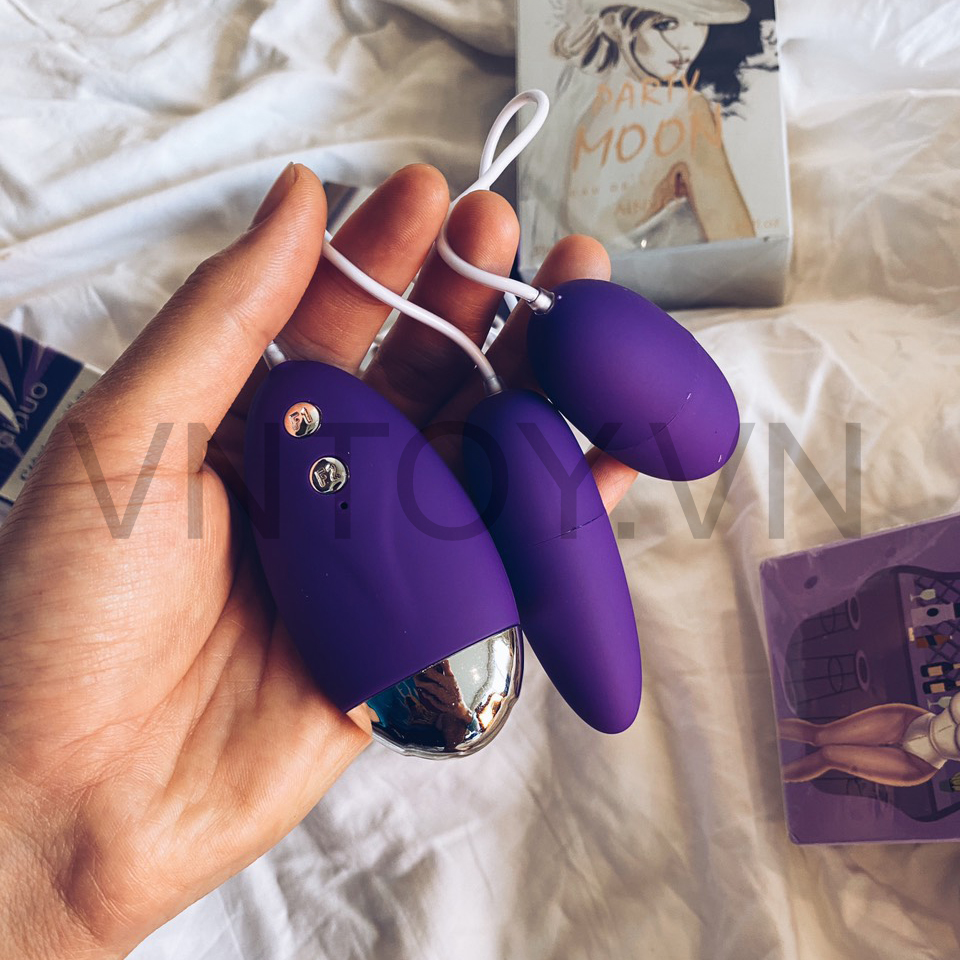 Trứng rung tình yêu 2 đầu Silicon 12 chế độ rung