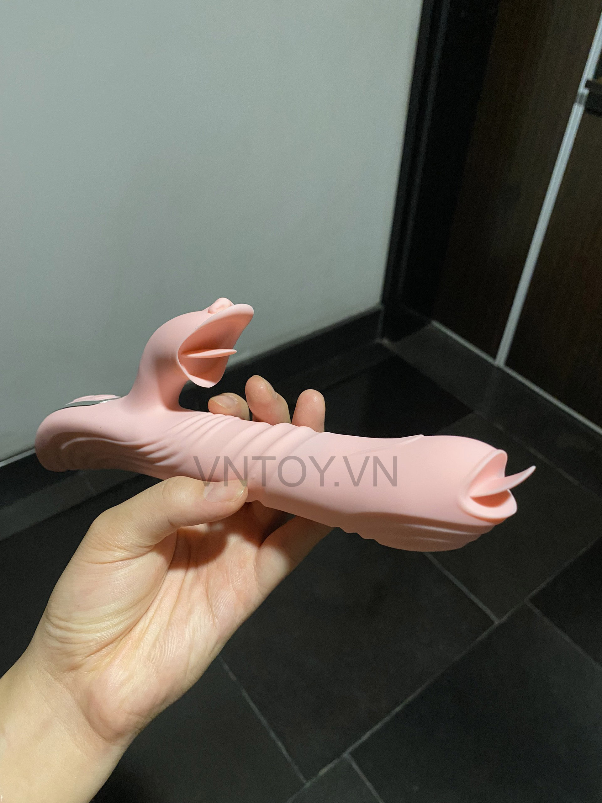 Máy rung âm đạo hình lưỡi liếm co giãn sưởi ấm 42 độ