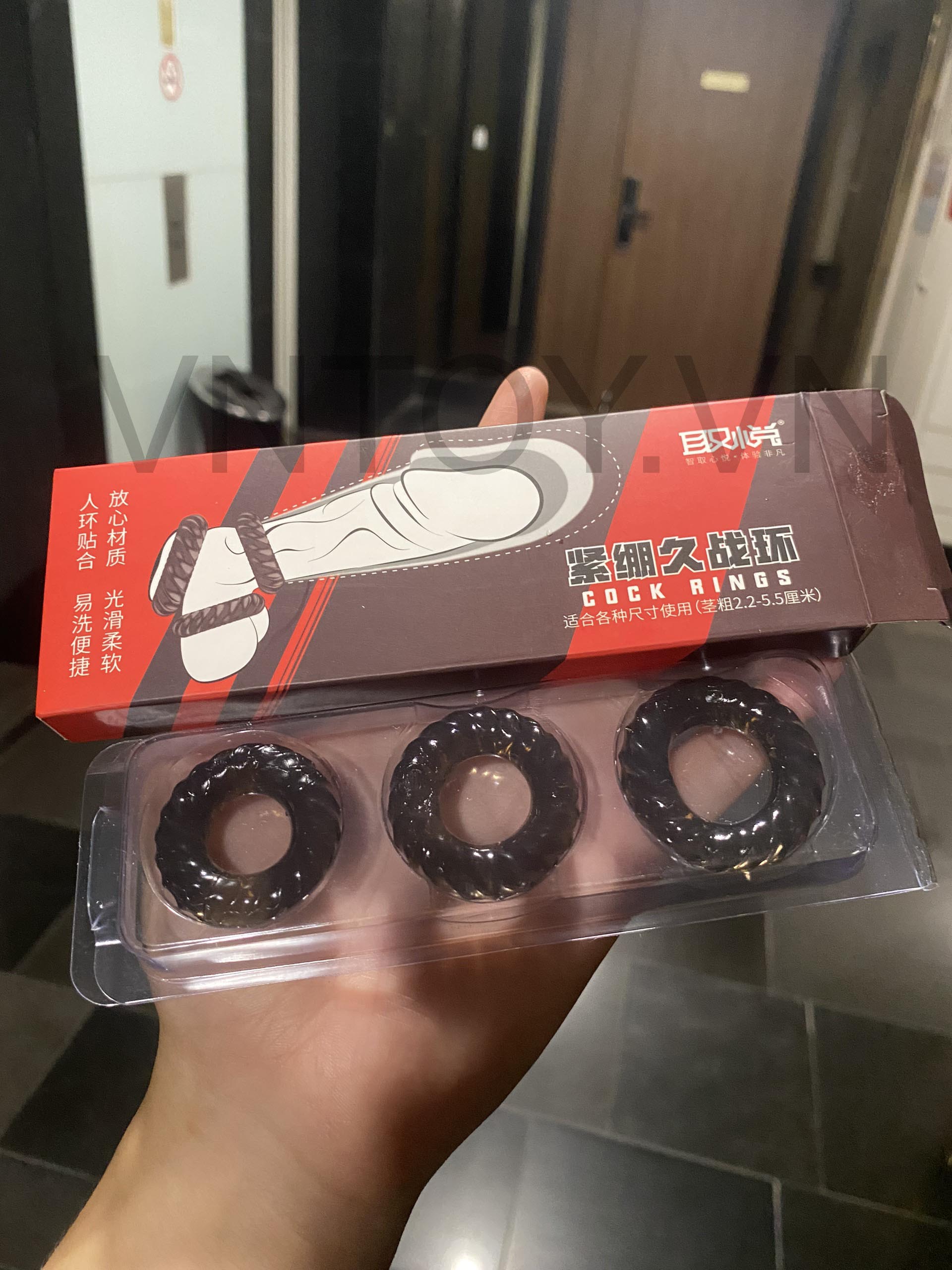 Vòng đeo chống xuất tinh sớm Cock Rings - Hộp 3 cái