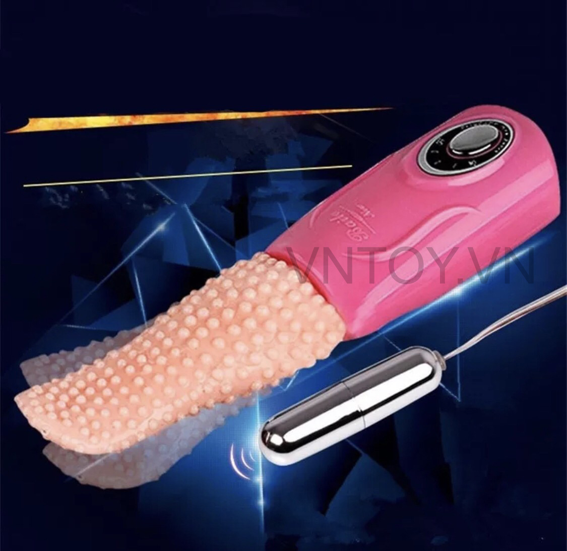 Lưỡi rung tình yêu có gai kèm trứng rung inox