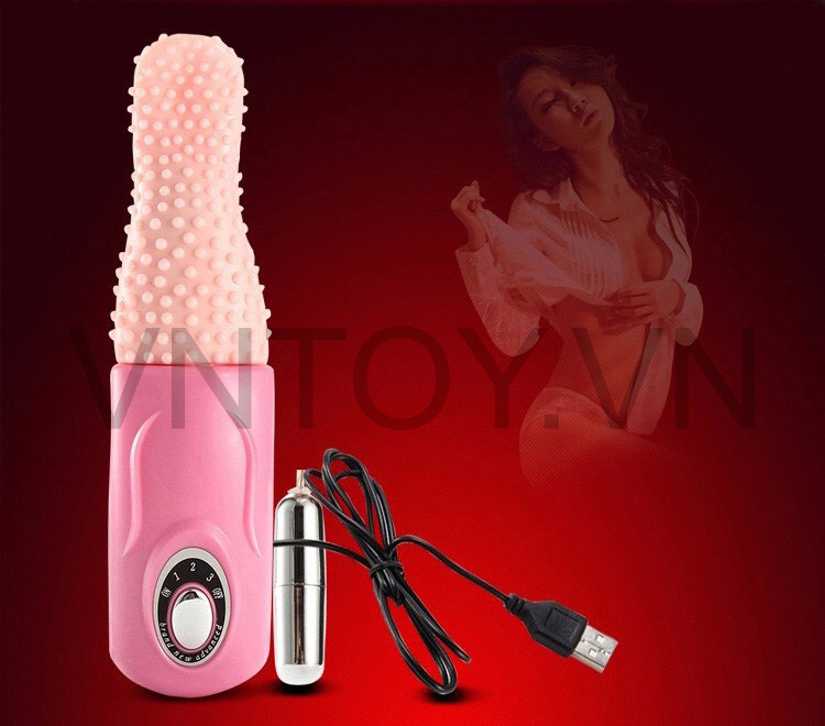 Lưỡi rung tình yêu có gai kèm trứng rung inox