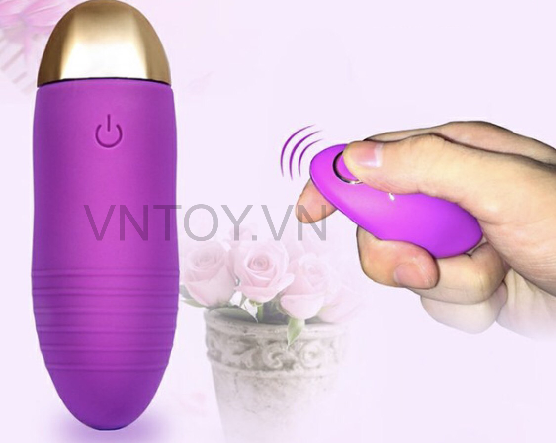 Trứng rung tình yêu điều khiển từ xa sạc pin cao cấp