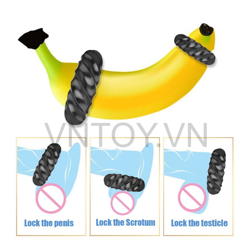 Vòng đeo chống xuất tinh sớm Cock Rings - Hộp 3 cái