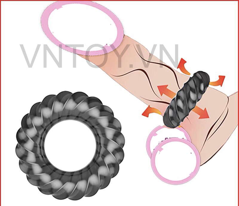 Vòng đeo chống xuất tinh sớm Cock Rings - Hộp 3 cái