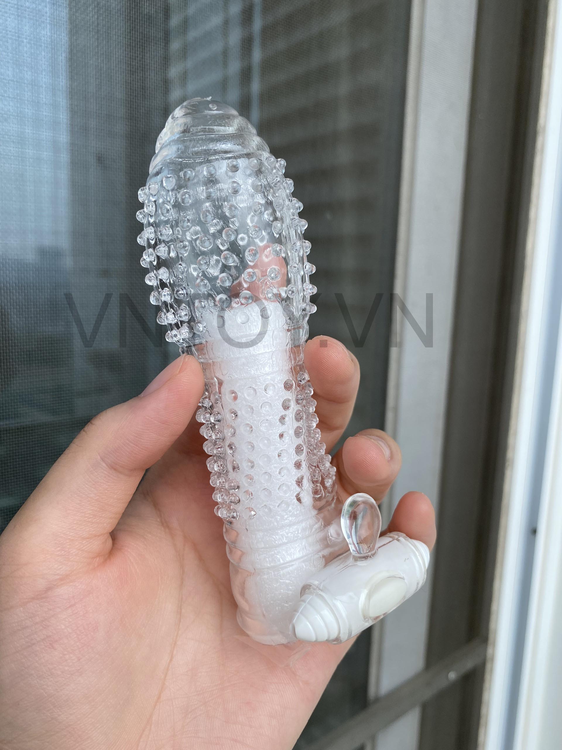 Bao cao su đôn dên gai gắn cục rung