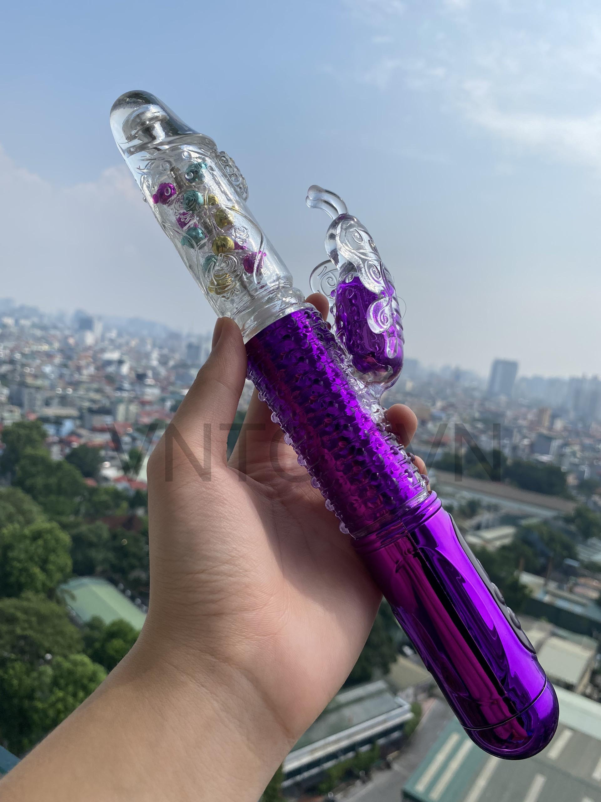 Dương vật giả thụt xoay vô cực rung điểm G