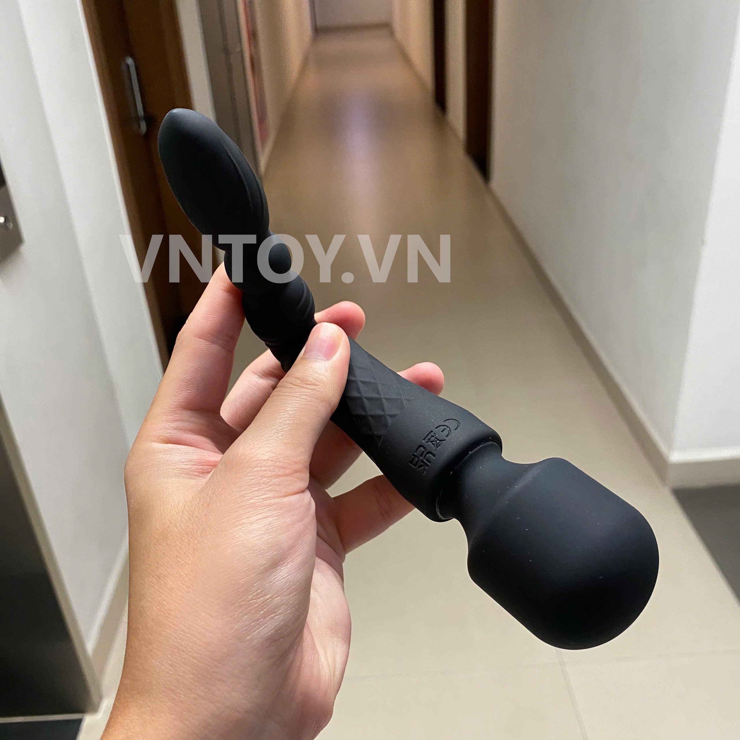 Dildo Rung Đôi Silicone Mềm Nhiều Chế Độ Rung Hậu Môn Âm Đạo – Siêu Phê Double Vibration Cho Couple & Solo Play