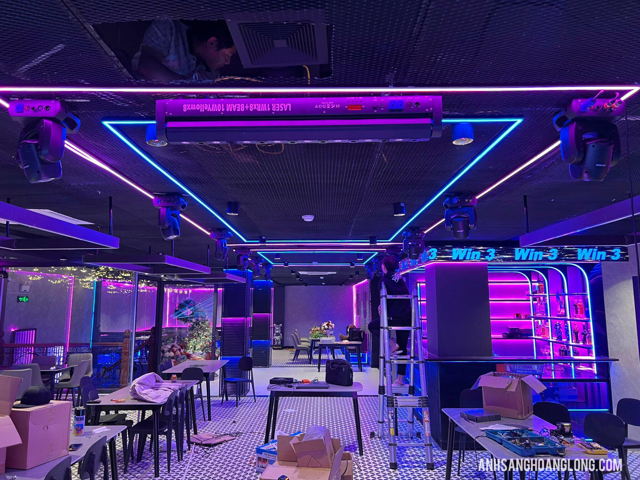 lắp đèn karaoke