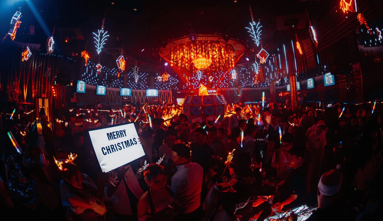 đèn laser quán pub lounge