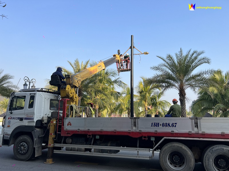 Ánh sáng Hoàng Long - Địa chỉ thi công lắp đặt đèn Beam IP-650 chống nước Tại Dự Án Dragon Ocean Đồ Sơn Hải Phòng