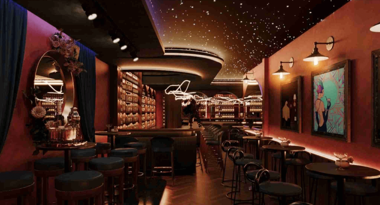 đèn laser pub lounge