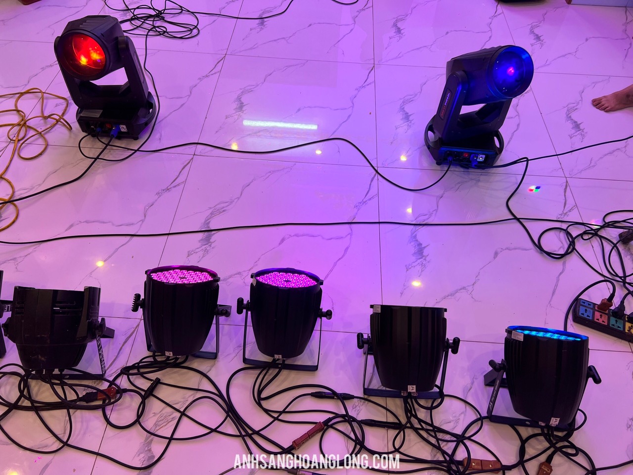 cấu hình đèn sân khấu đi làm đám cưới tại Ân Thi (Hưng Yên)