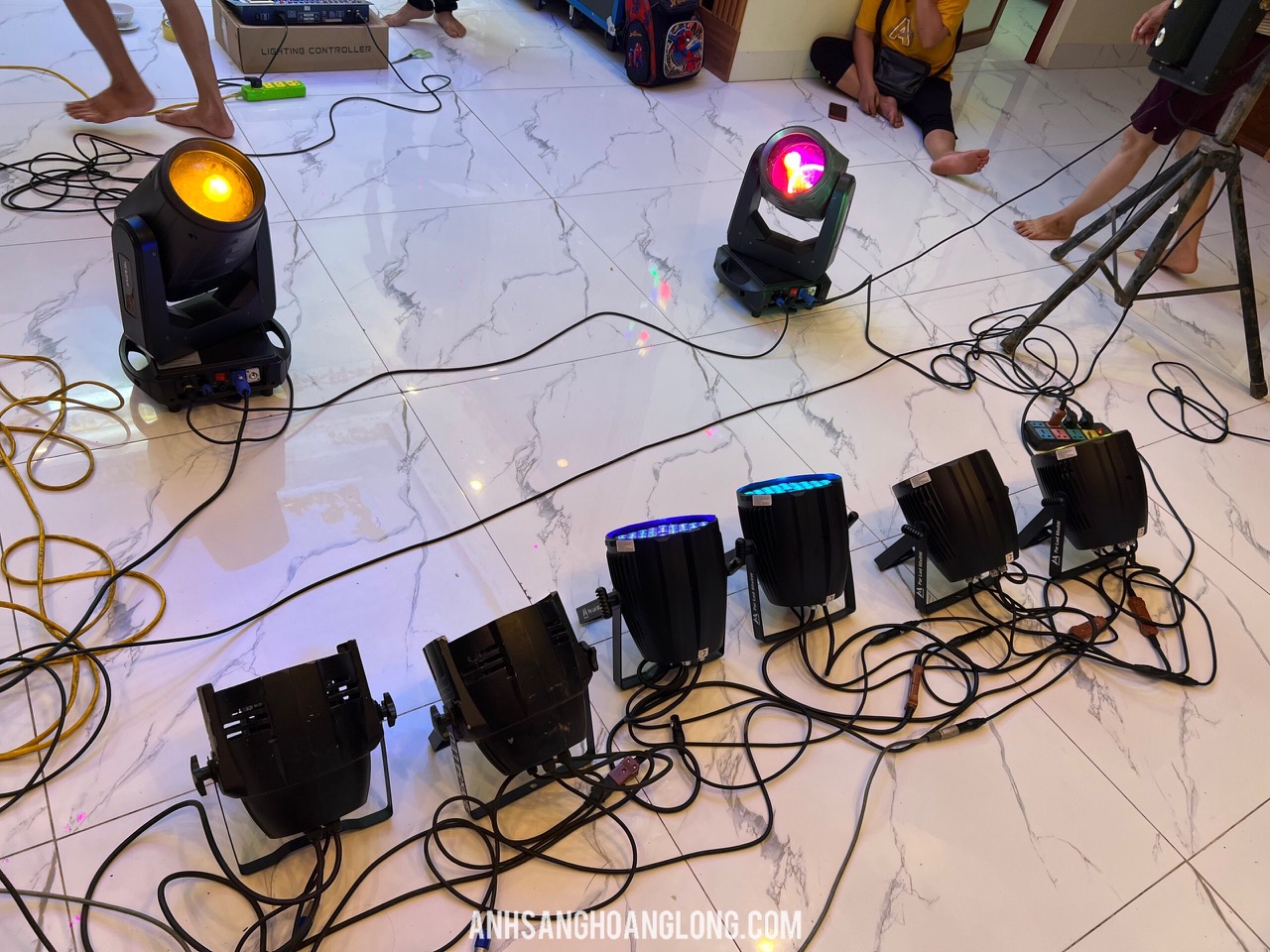 combo cấu hình đèn đám cưới