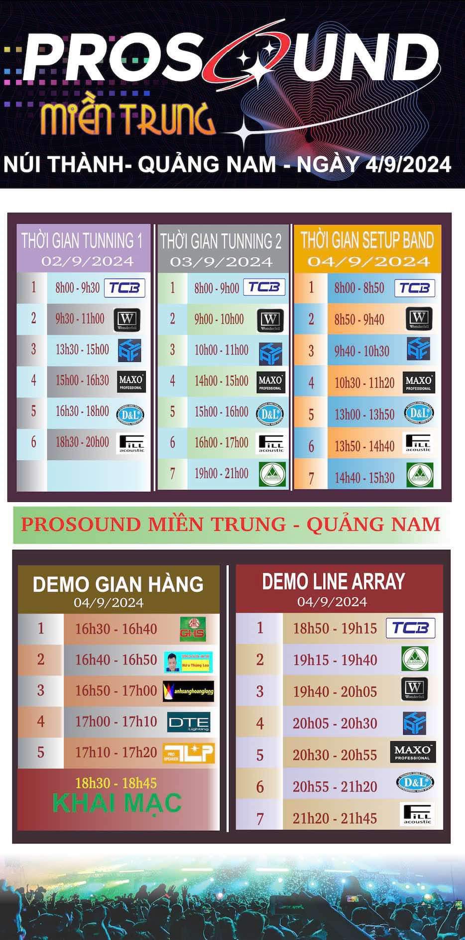 Địa điểm tổ chức Prosound Miền Trung 2024