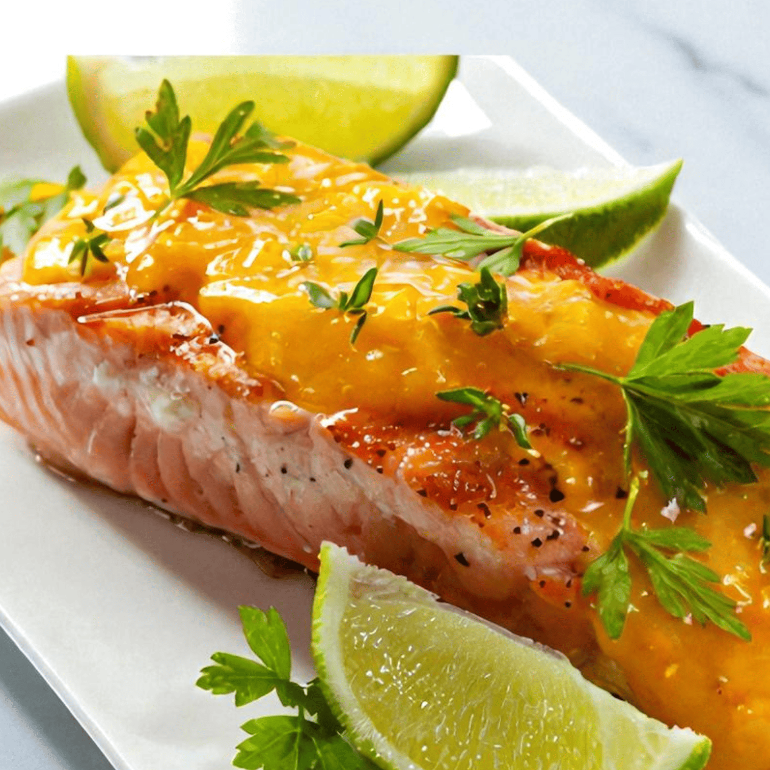 Cá hồi sốt chanh dây