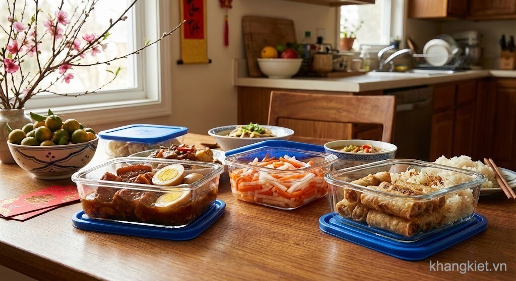Hộp thủy tinh cường lực Duralex Freshbox bảo quản thịt kho, dưa món, đồ ăn nấu sẵn – tiện lợi và an tâm cho bữa cơm ngày Tết