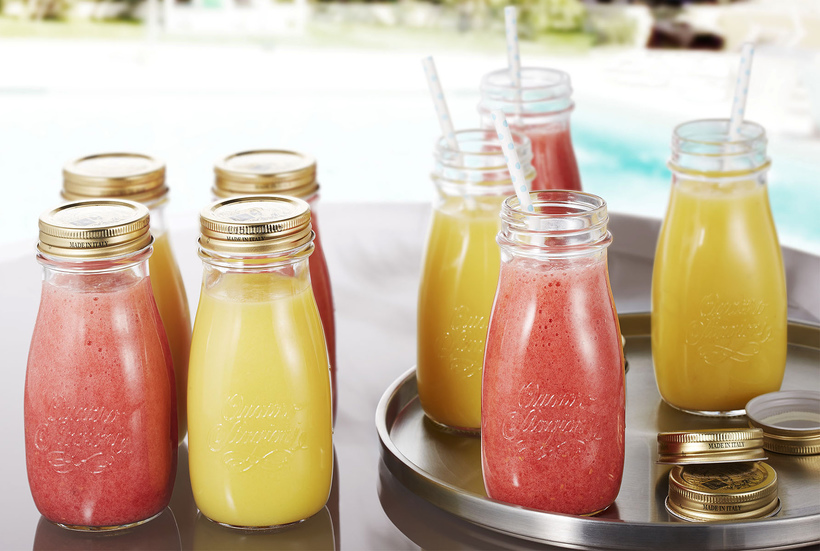 Chai thủy tinh đựng nước ép