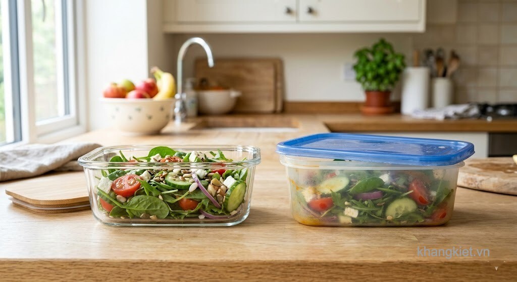 So Sánh Thủy Tinh Và Nhựa Trong Bảo Quản