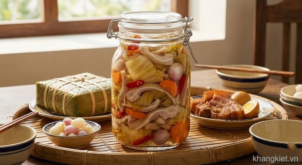 Tai heo ngâm chua ngọt homemade giòn ngon dùng trong mâm cơm Tết