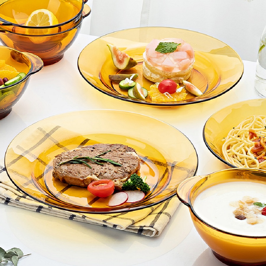 Bộ chén đĩa thủy tinh Duralex