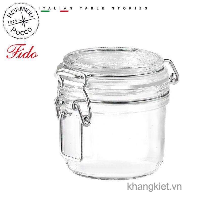 hu thuy tinh nap cai kin hoi fido 200ml bormioli rocco italy