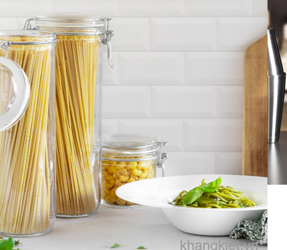 hu thuy tinh nap cai kin hoi fido than tron cao 1.36l bormioli rocco italy dung mi Y