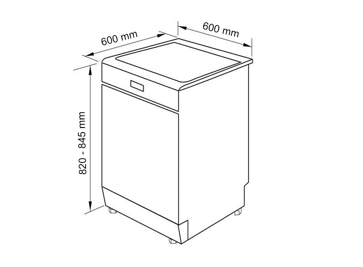 Máy rửa chén bát Dann DSI88EU