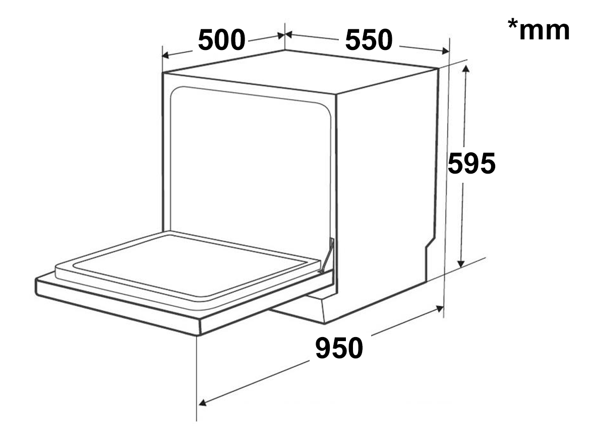 Máy rửa bát Dann SDS66PRO08B