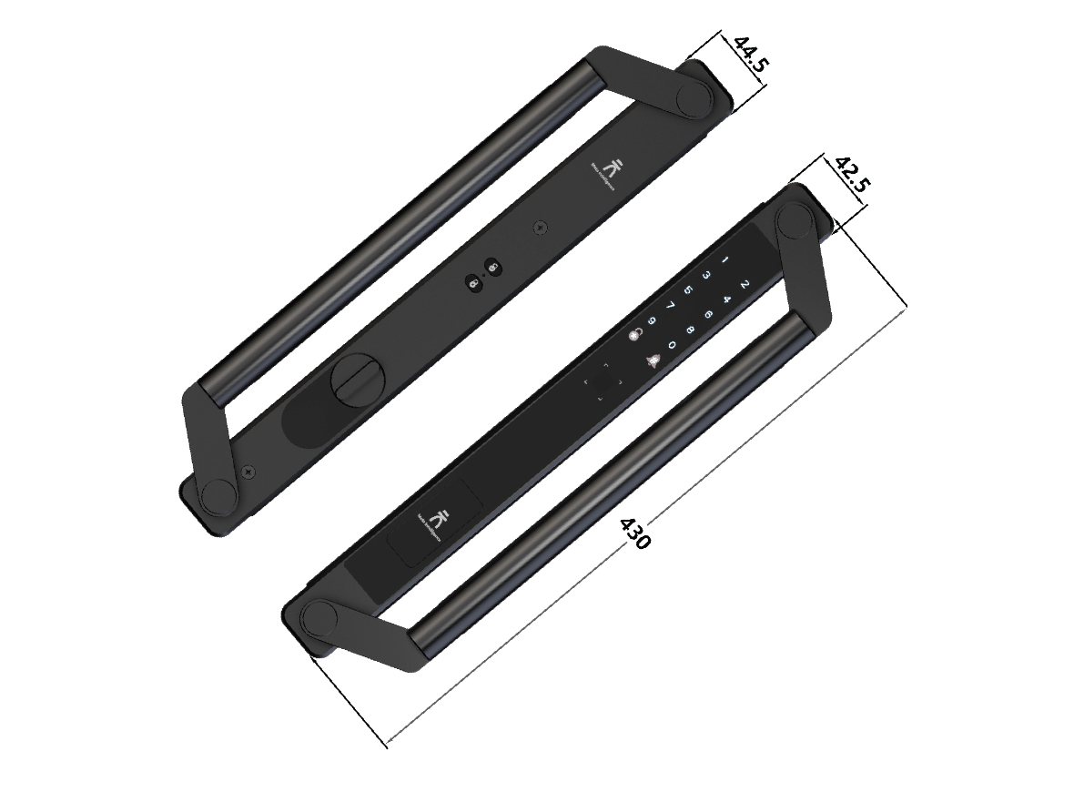 Khóa cửa nhôm đại sảnh Demax SL908 GS LUX
