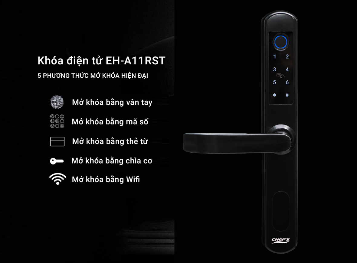 Khoá cửa nhôm Chefs EH-A11RBT