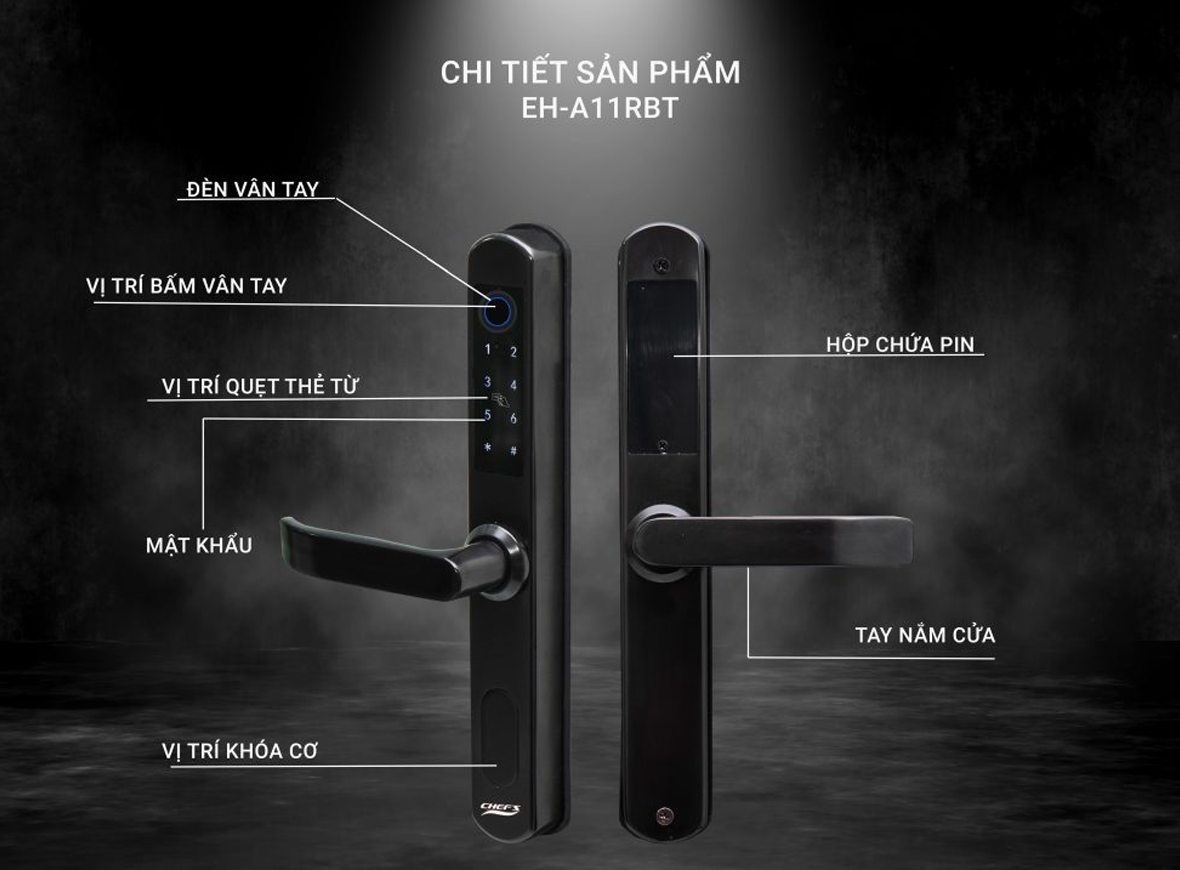 Khoá cửa nhôm Chefs EH-A11RBT