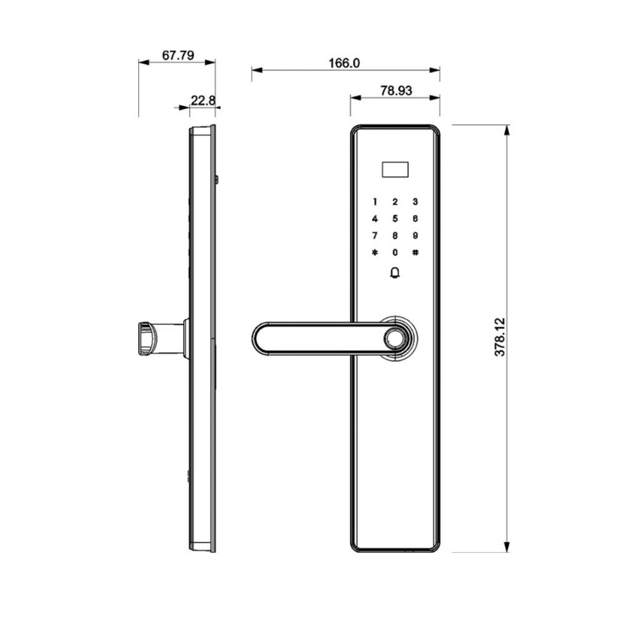 Khóa cửa gỗ Giovani GSL-620C
