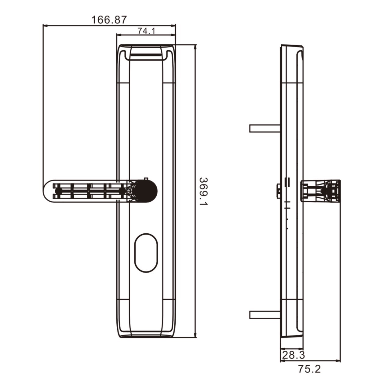 Khóa cửa gỗ Giovani GSL-306B