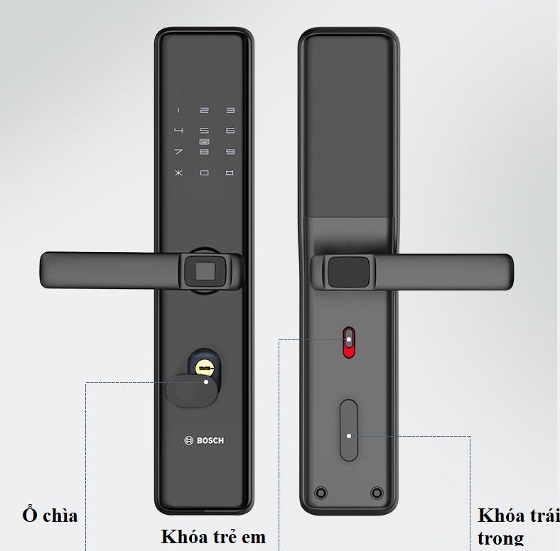 Khóa cửa gỗ Bosch ID30