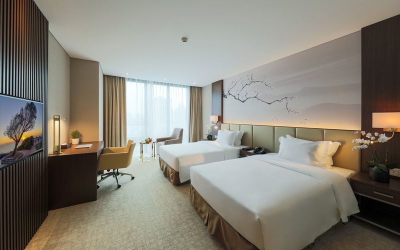 hạng phòng Deluxe twin Khách sạn Grand Vista Hà Nội - hello trip việt nam