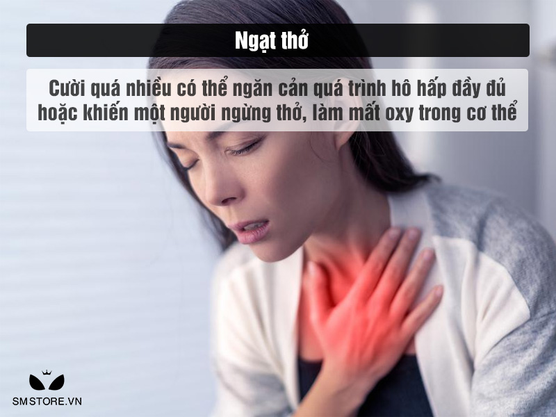 Cười nhiều ngă cản hô hấp gây ngạt thở