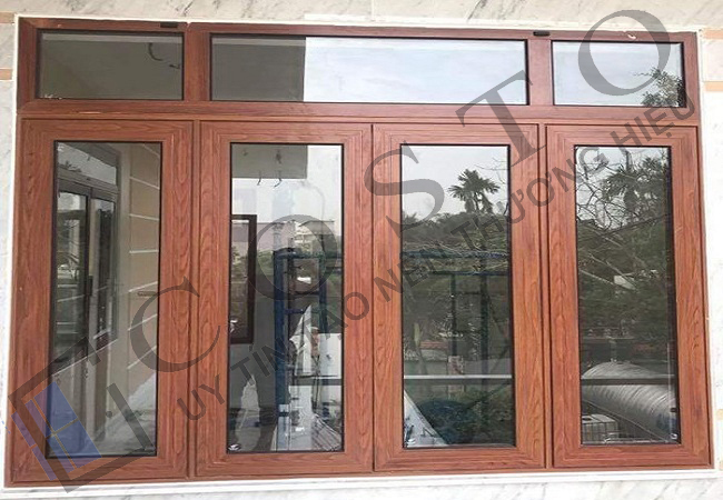 Mẫu cửa nhôm 4 cánh đẹp