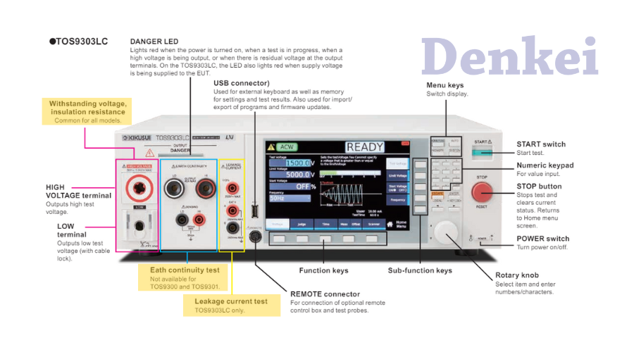 3 thử nghiệm an toàn điện cần biết 7 kikusui-tos9303lc