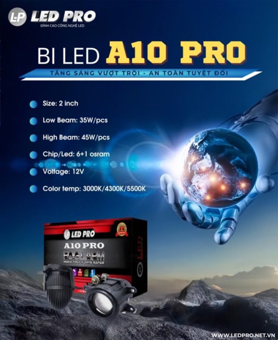 bi gầm A10 Pro 2inch