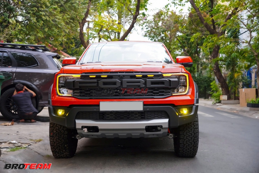 Bi gầm 2 inch A8 tăng sáng cho Ford Ranger Raptor