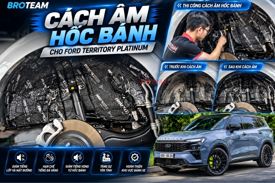 Cách âm hốc bánh giảm tiếng ồn đá văng vào cabin