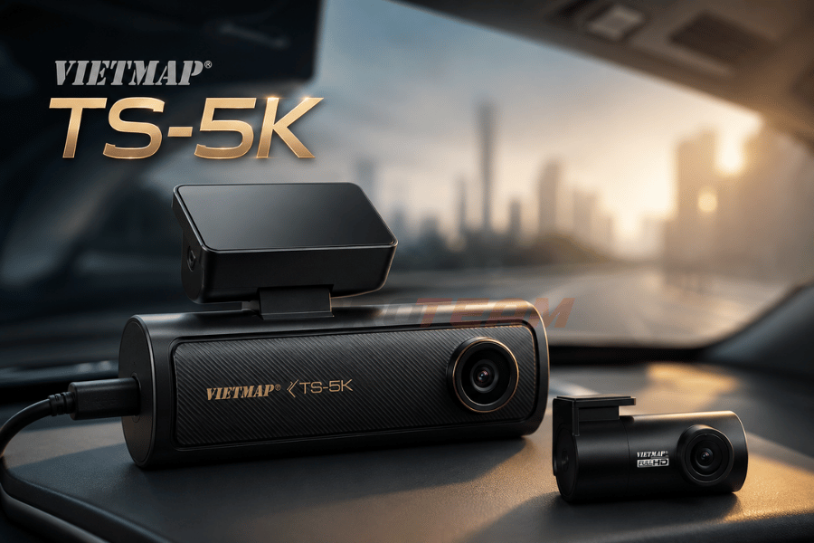 Vietmap TS-5K Camera Hành Trình Hỗ Trợ Ghi Hình Và Quan Sát
