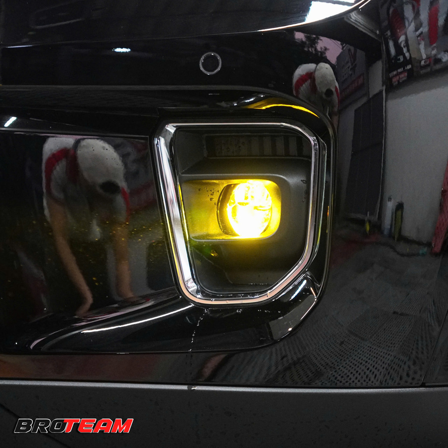Đèn bi gầm LED A8 3 màu siêu sáng cho Ford Everest