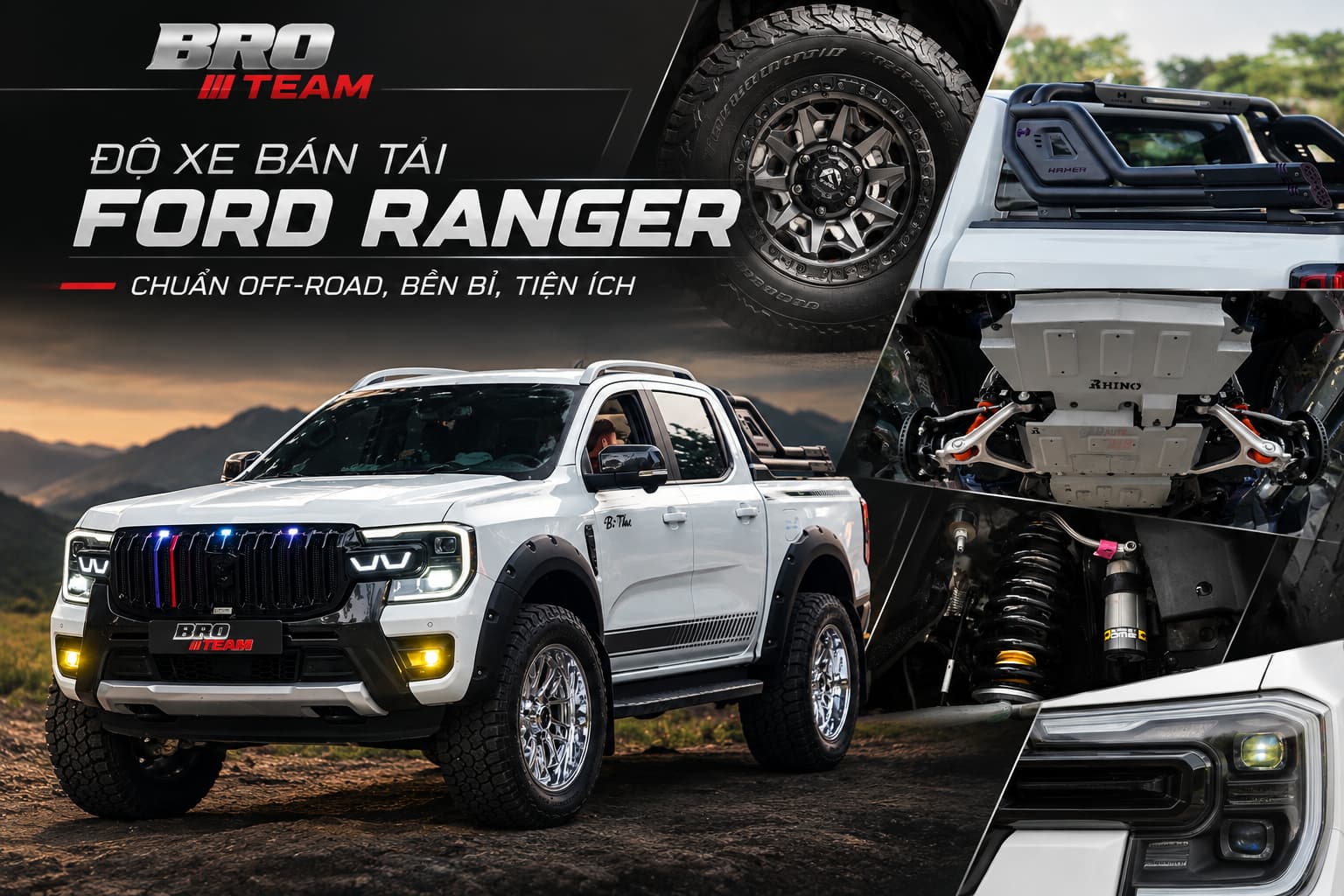 Độ xe bán tải Ford Ranger chuẩn off-road