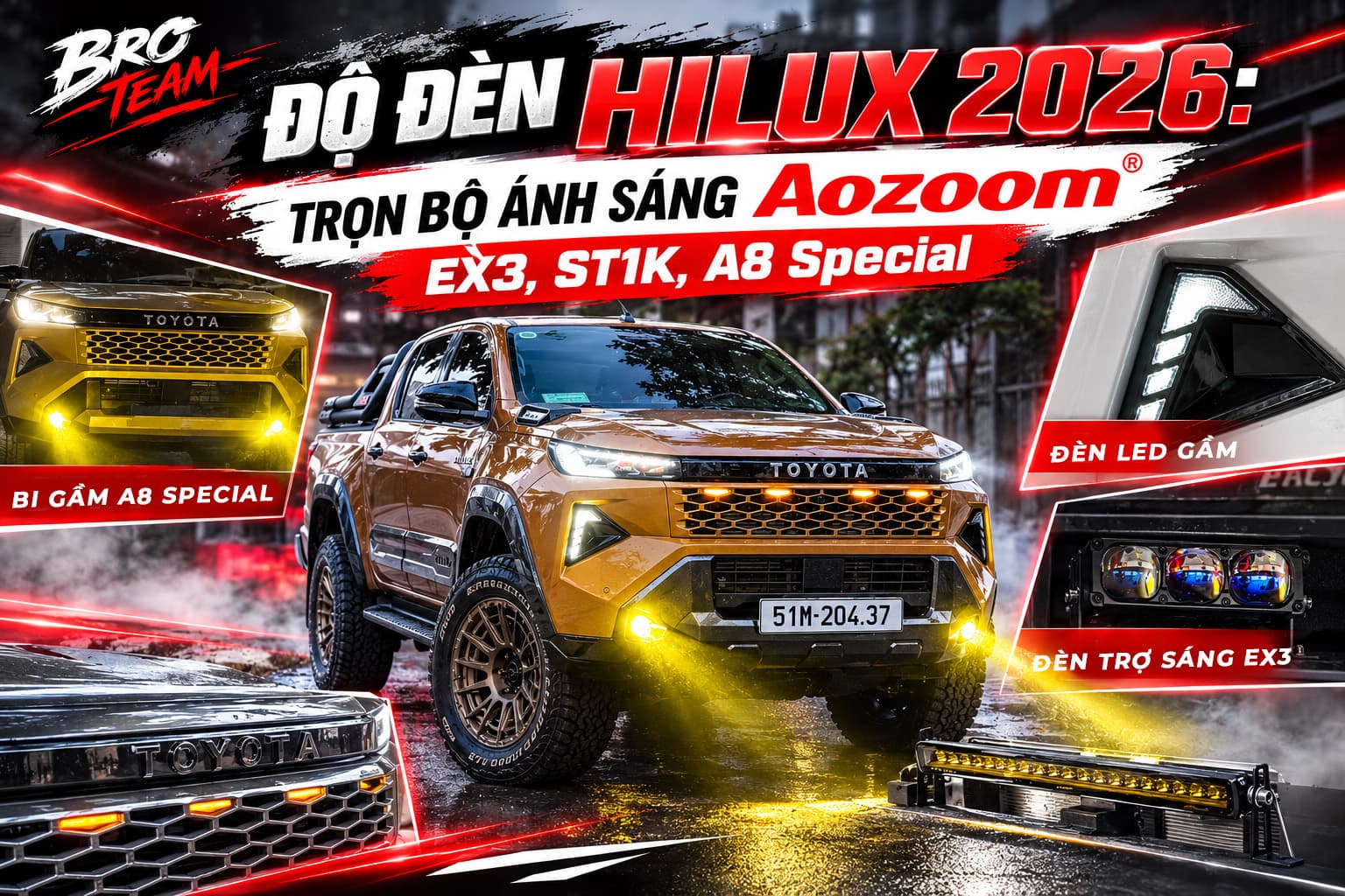 Độ Đèn Hilux 2026