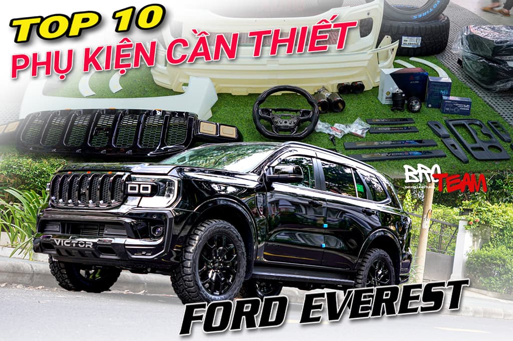 Ford Everest độ phụ kiện cần thiết