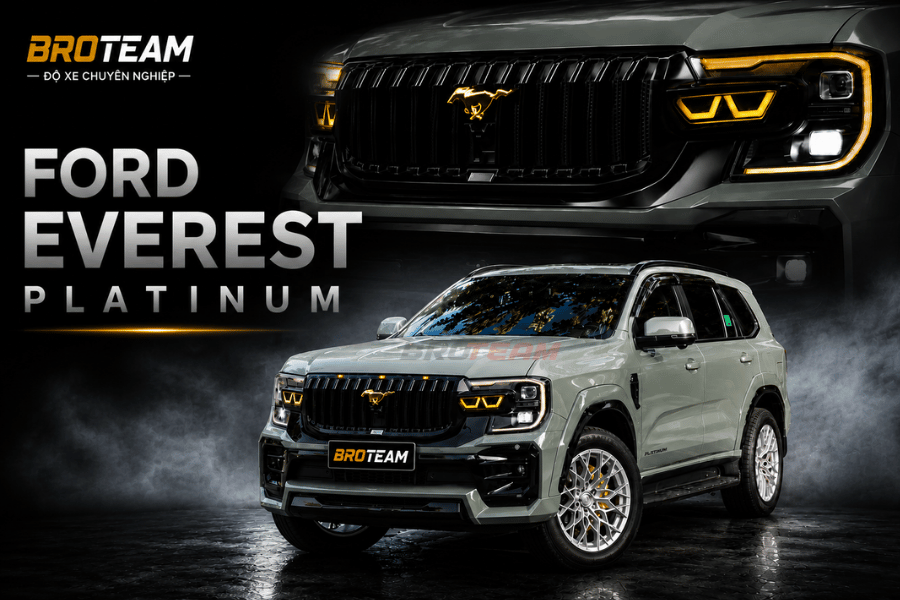 Tổng thể gói độ full option Ford Everest Platinum