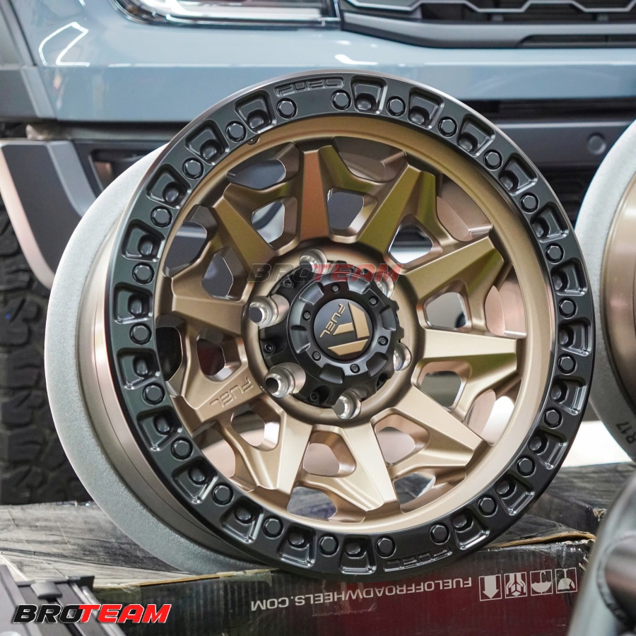 Mâm Fuel Covert D696 Matte Bronze Black Ring